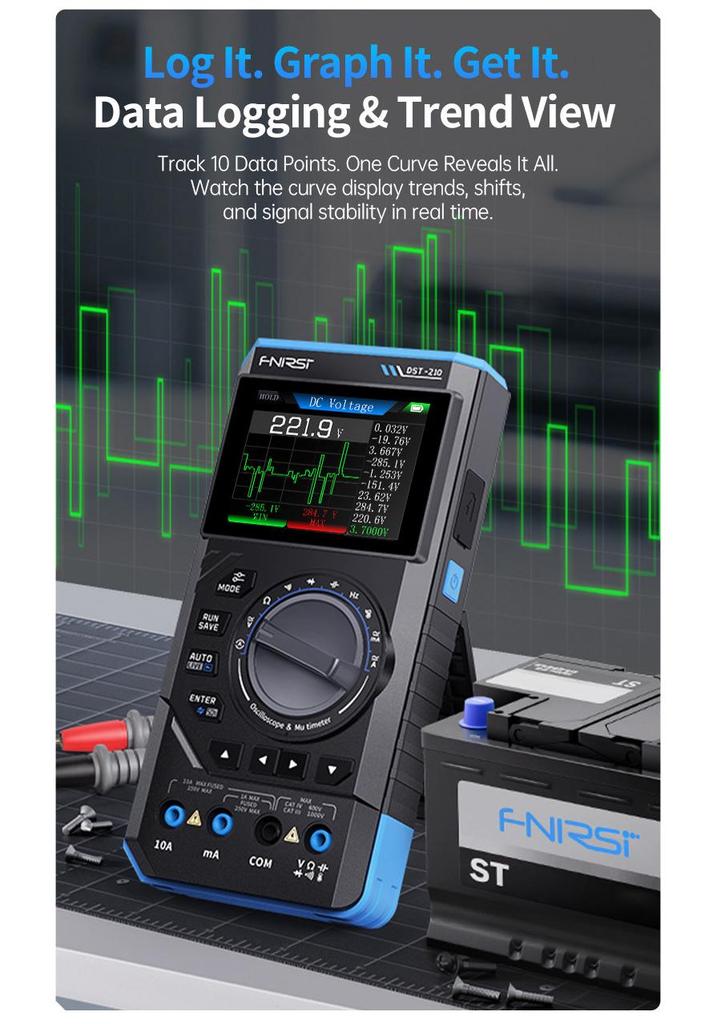 FNIRSI DST210 Oscilloscope Multimeter & Signal Generator