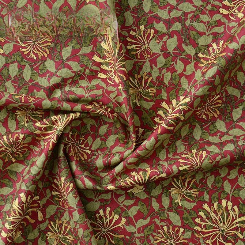 100x145cm Morris Fabric Ethnic Cotton Sewing Patchwork Accessories Vintage Home Decor Textile Per Meter