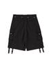 NYXX Button Cargo Half Pants Black