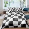 Шахматы Комплект пододеяльника Шахматы Спорт Игры Постельные комплекты Клетчатый плед Буффало Чехол для одеяла Цветы Клетчатый чехол для одеяла Квин