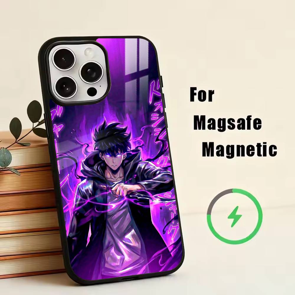 S-Sung Jin-woo Phone Case For iPhone17,16,15,14,13,12,11 Plus,Pro Magnetic with Magsafe Wireless Charging
