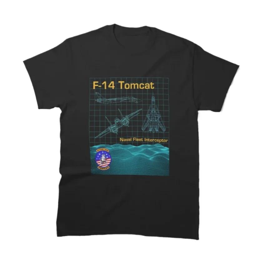 Naval Fleet Interceptor F14 Tomcat Fighter TShirt 100 Cotton ONeck Summer Short Sleeve Casual Mens Tshirt Size S3XL