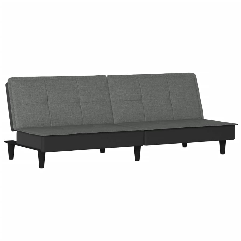 Sofa Bed Dark Gray Fabric