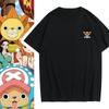 ONE PIECE Joint T-shirt Japanese Cartoon Animation Printing Short-sleeved Male Summer Student Pure Cotton Loose Clothes Ins Tide