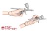 Tori Factory 1/12 Scale IDEA Series Modeling Painting Tool Set 1 with Resin Hands, Resin Kit ID-13, Molded Color