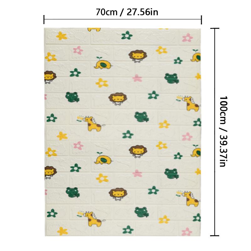 Home Decorations Classic Self-adhesive Wallpaper Brick Pattern Foam Waterproof Wall Stickers 3D 1pcs 70cmX1m DIY