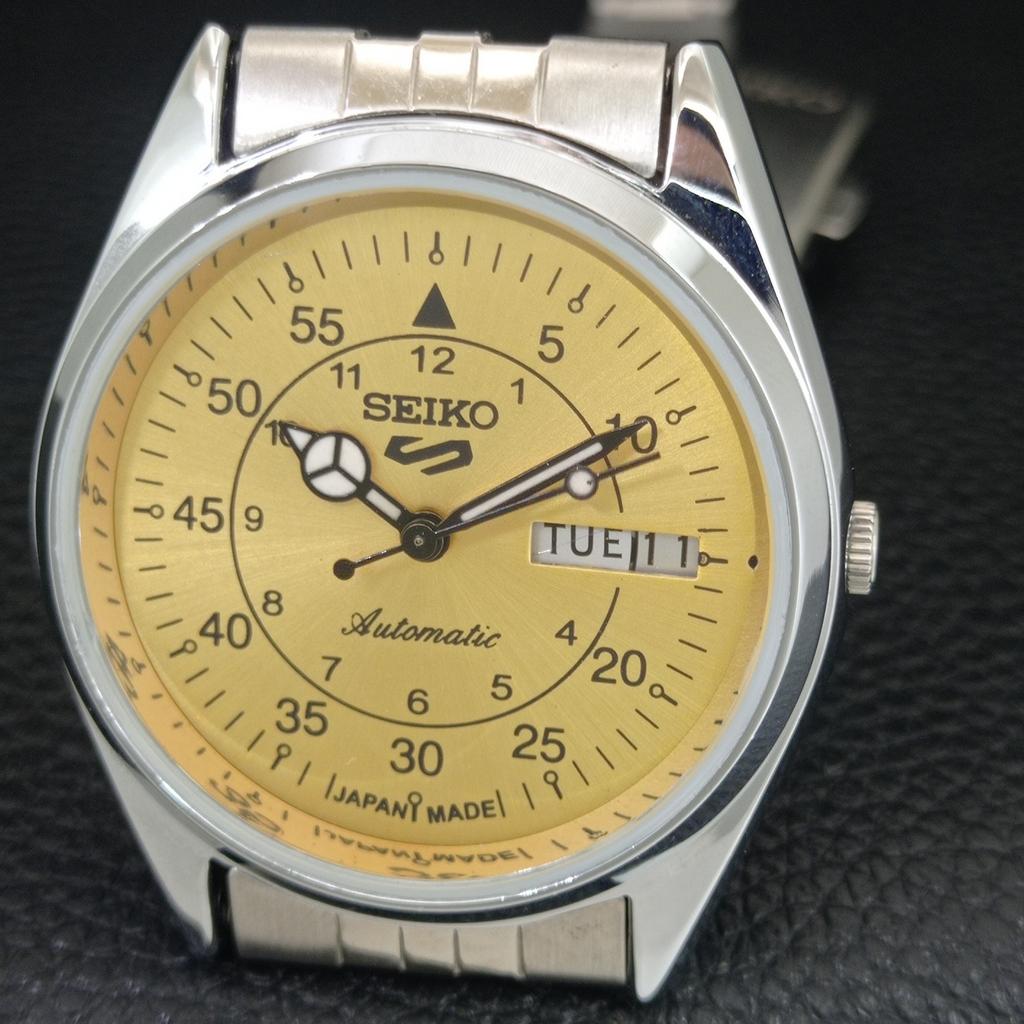 ВОССТАНОВЛЕННЫЕ ВИНТАЖНЫЕ МУЖСКИЕ ЗОЛОТЫЕ ЧАСЫ SEIKO 5 AUTOMATIC 6309A ЯПОНИЯ a442288-1