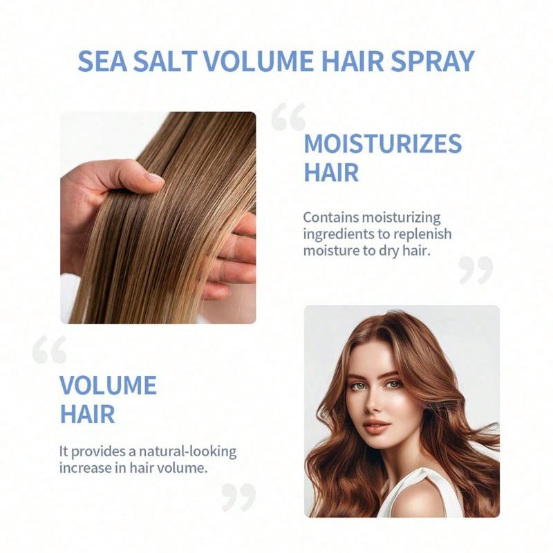 100ml Sea Salt Hair Volumizing Spray Hydrating Volumizing Hair Care with Textured Refreshing Hair Spray