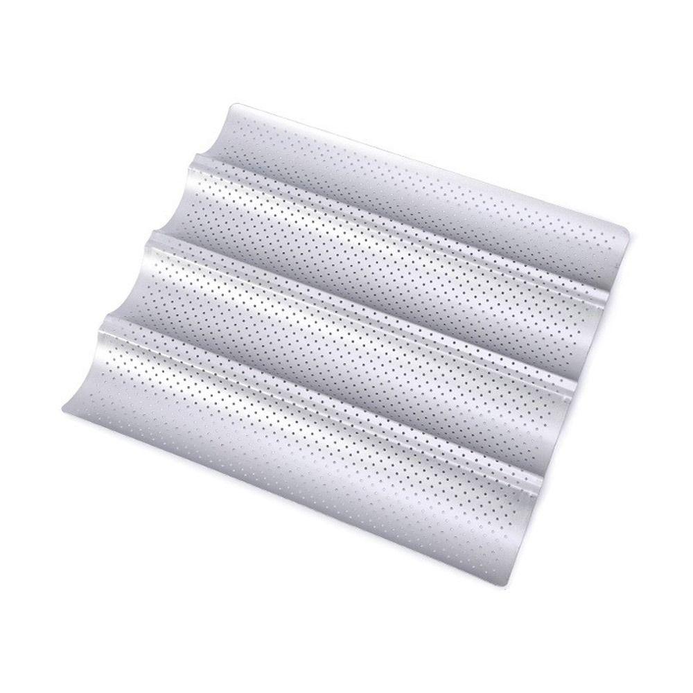 Новый противень для выпечки багетов с антипригарным покрытием, волнистый, форма для выпечки, форма для выпечки французского хлеба, инструмент для выпечки тостов из французского хлеба, форма для багетов