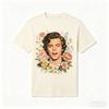Harry Styles 2026 New Fashionable Comfortable Breathable Cotton Retro Floral Portrait Tshirt Suitable for Both Unisex and Unisex