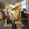 1PC Custom Name Autumn Owl Patterned Flannel Blanket Suitable For All Seasons for Home Decor Warmth and Comfort Gifts Holiday Present_lx