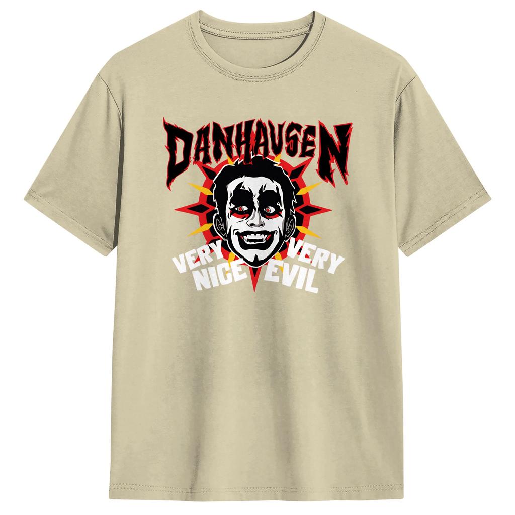Very Nice Very Evil Danhausen Wrestling TShirts for Unisex Humorous Cotton Tees Crewneck Short Sleeve T Shirts Printing Clothes