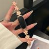 Smartwatch Straps for Mi Band 8 9 10 five Petaled Flowers Bracelet for Mi Band 8Pro 9Pro Wristband Redmi Watch 4 5 Metal Correas