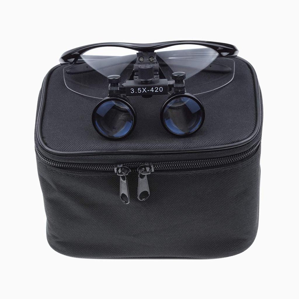 Magnifying Binocular for Laboratory and Dental Includes Storage Box and Easy to Carry Glass, Loupe, Glasses-Style Magnifier, 3.5x Magnification,