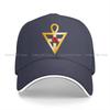 Summer Cap Sun Visor Emblem of the Rosicrucian Order Classic Hip Hop Cross Peaked Hats