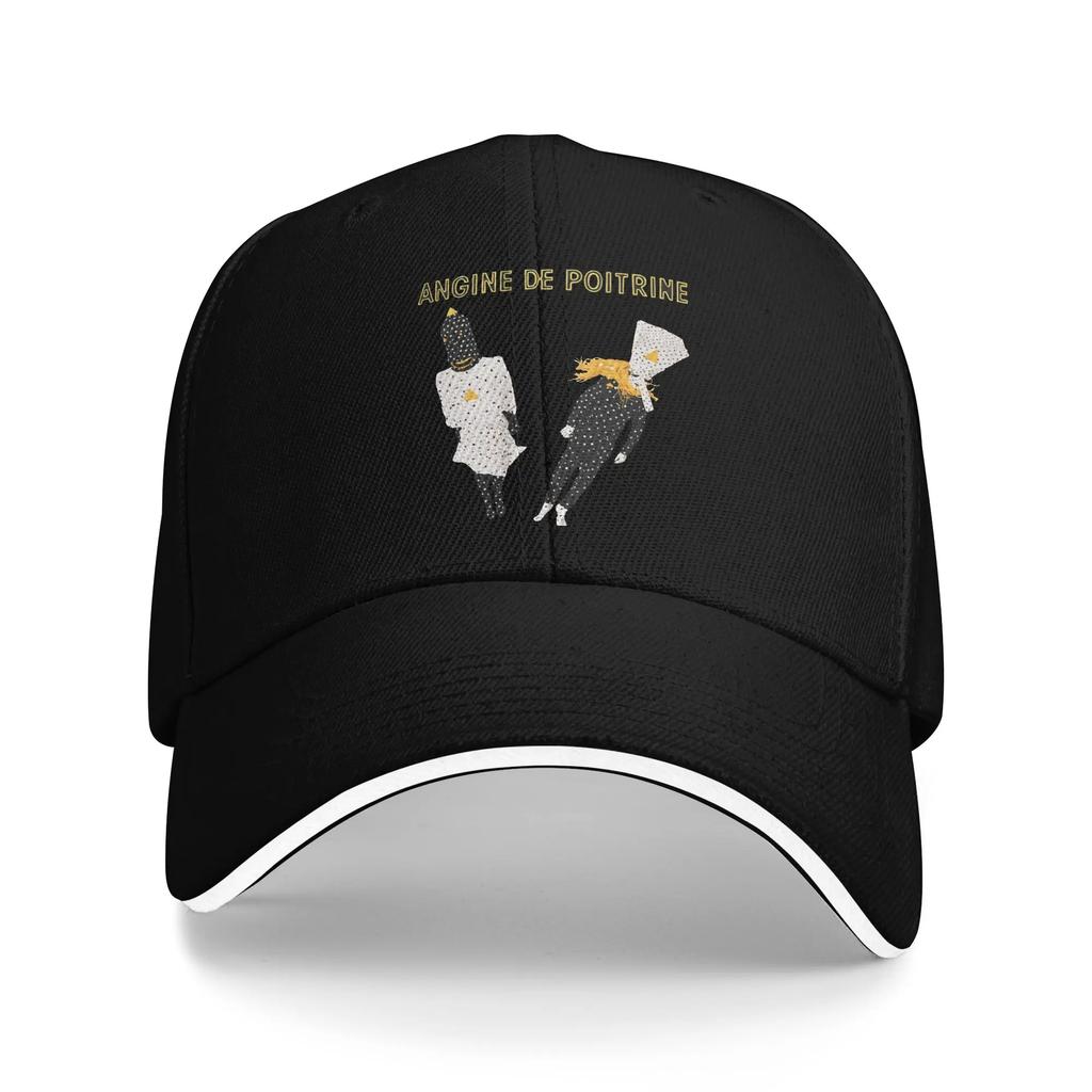 Angine De Poitrine Baseball Cap Retro Sherpa Unisextra Sandwich Hat Unisex Style Adjustable Hats Cap Workouts