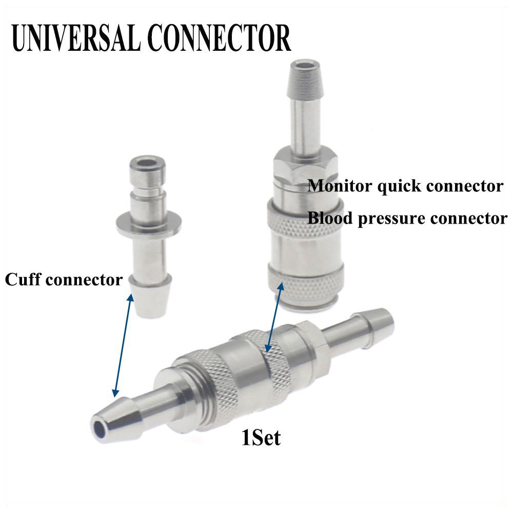 Универсальный быстрый разъем для MEK, Edan, Mindray, Nellcor, Siemens и т. д. Манжета для измерения артериального давления, однотрубная соединительная заглушка для воздушного шланга