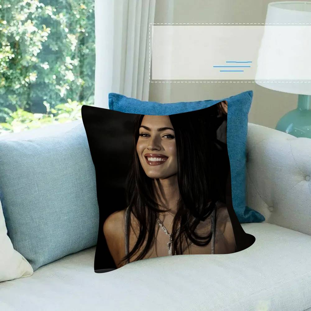 M-Megan F-Fox Actor Classic Personalized Pillow Cover Kids Bedroom Wild Party Decor Pillowcase Kid Birthday Shower Gift