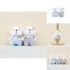 Cute Cartoon Plush Bear Keychain Charismatic Stuffed Animal For Bags And Keys