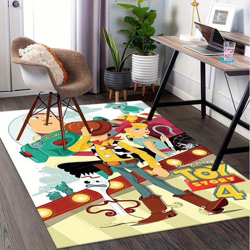 Office Rug Toy Story 4, Woody theme 3D Printed Anti-Slip Rug-Machine Washable for Living Room