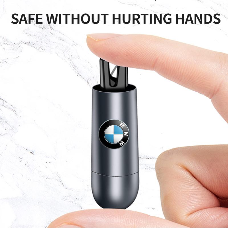 YAMHS1 Car Mini Safety Hammer Auto Seat Belt Cutter Life-Saving Emergency Window Breaker For BMW 318i 320i 325i 330i 320d X1 328xi 2007