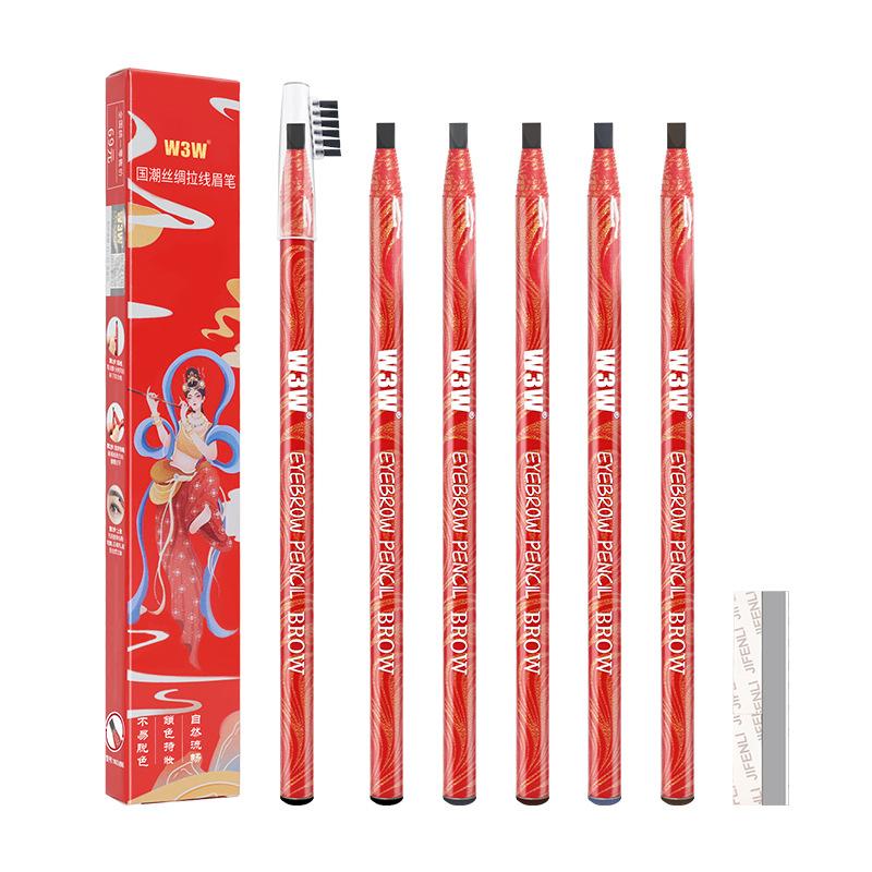 Нить-карандаш для бровей, водонепроницаемый, не размазывающийся, визажист, твердый стержень
