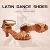 Professional Mid-heel 5cm Women Girls Latin Salsa Peep Toe Ballroom Dance Shoes Soft Sole Indoor