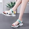 Platform Sandals Female Summer Women Thick Bottom Rainbow Sole Hook and Loop Shoe Wedge With Open Toe Platform Shoes