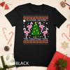 Funny Flamingo Ugly Christmas Tree Snow Sweater Jumper Unisex T-shirt
