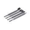 4Pcs Round Shank Hammer Drill Bit Pointed /Flat Bit Rotary Hammer Gouge Set  Tile Slotting