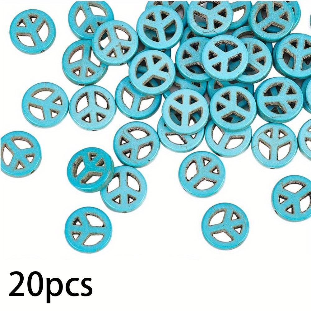 20/50/100 шт. Бусины с логотипом мира, плоские круглые каменные бусины, разнесенные ювелирные изделия, свободные бусины, серьги, браслеты, ожерелья своими руками