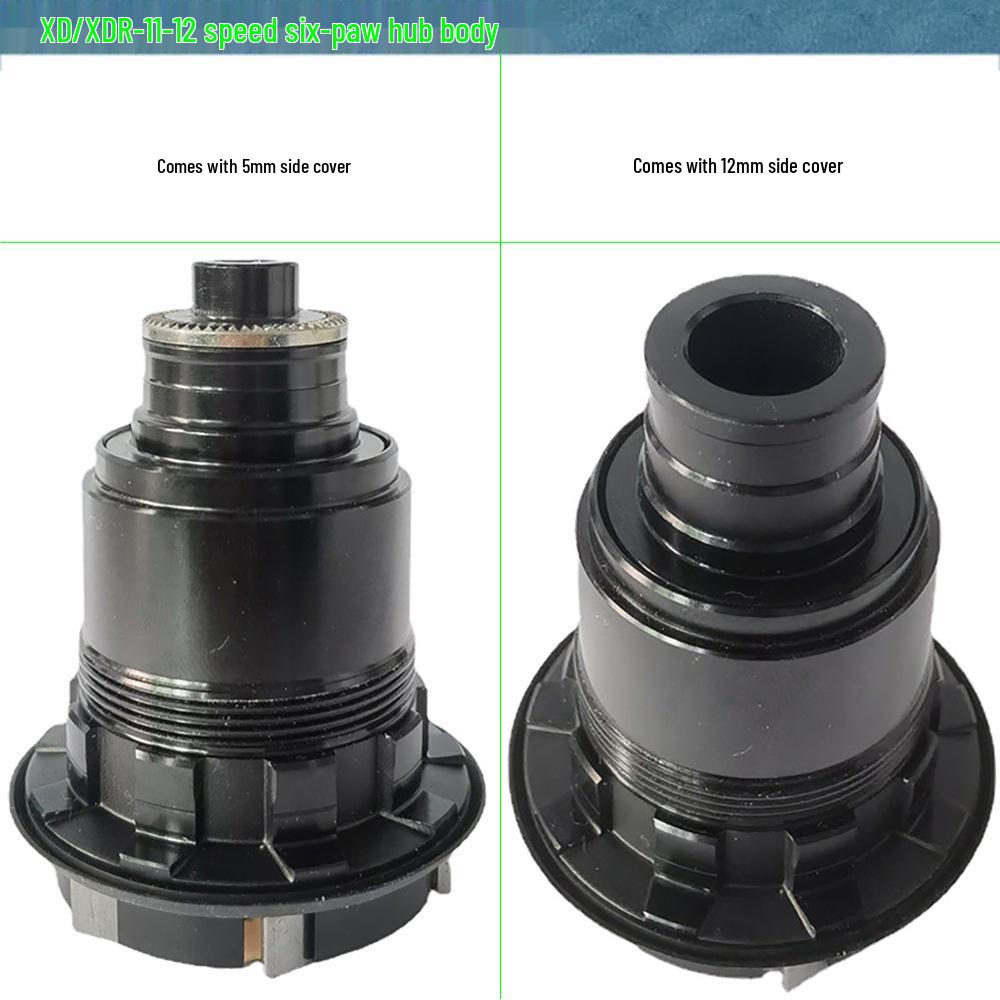 Bicycle Hub Body for 11/12 Speed XD/XDR Freehub, 6 Pawls with Spring Clips, 12mm Thru Axle, NBK Bearings