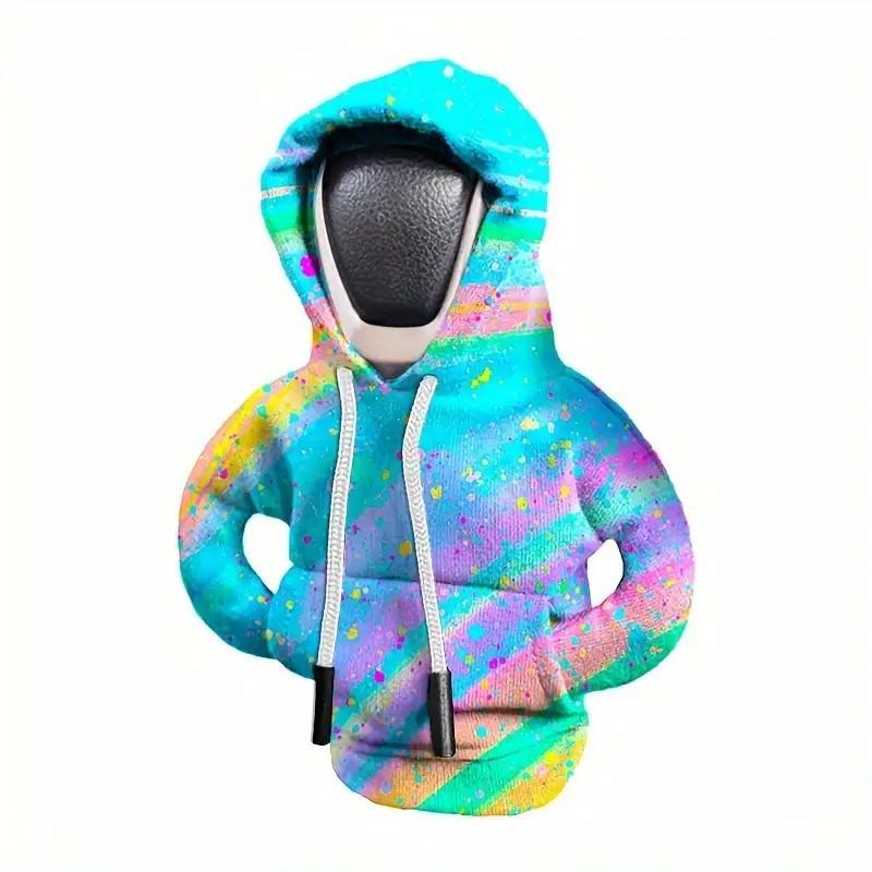 Car Gear Shift Hoodie Decoration Funny Gear Shift Cover Mini Universal Shift Knob Hoodie Cover for Car Interior Accessories Gift
