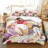 Anime Rent-A-Girlfriend Chizuru Bedding Set Boys Girls Twin Queen Size Duvet Cover Pillowcase Bed Boys Adult Home Textileextile