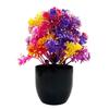 Artificial Potted Plants, Artificial Plastic Eucalyptus Plants Small Indoor Potted Houseplants, Small Faux Plants for Home Decor