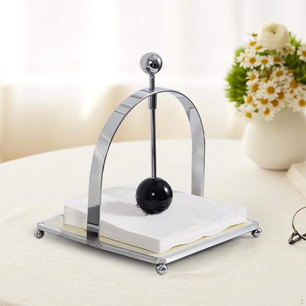 Home Napkin Holder Simple Smooth Paper Organizer Portable Iron Tissue Rack Storage for