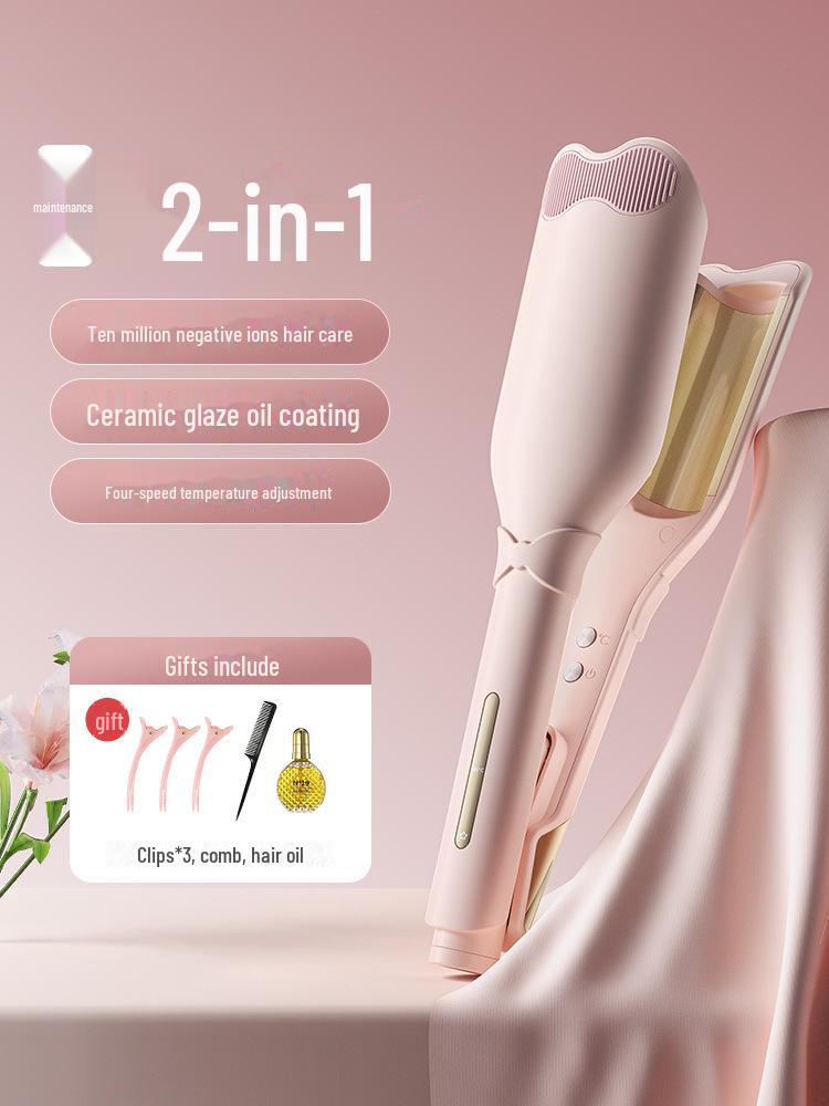 28 мм Антипригарная плойка для завивки яичных рулетиков для пышных водяных волн и шерстяных кудрей