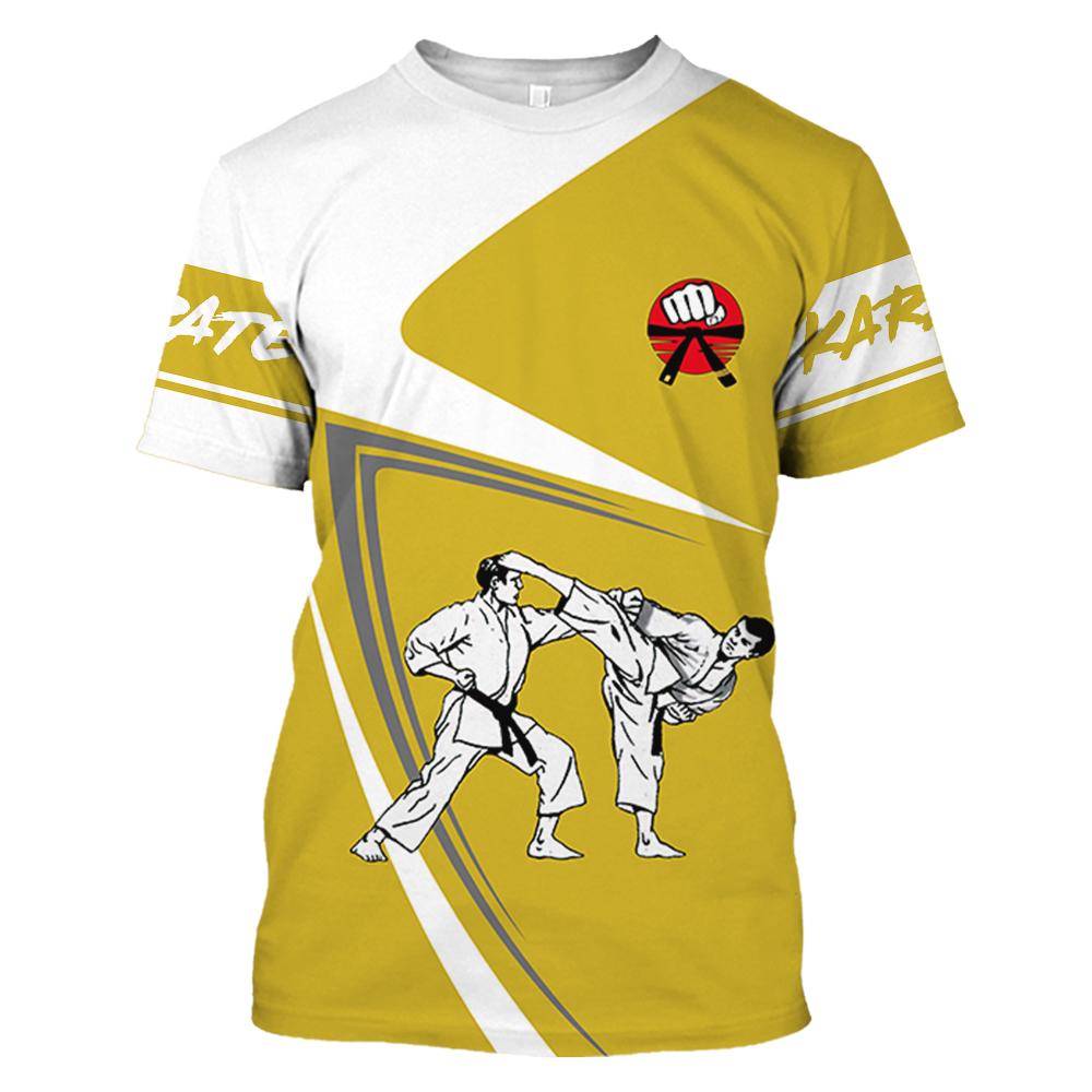 Japan Training T-shirt Men's 3d Karate Printed Tee Tops Oversized Short-sleeved High-quality Sportswear Men Quick-drying T Shirt
