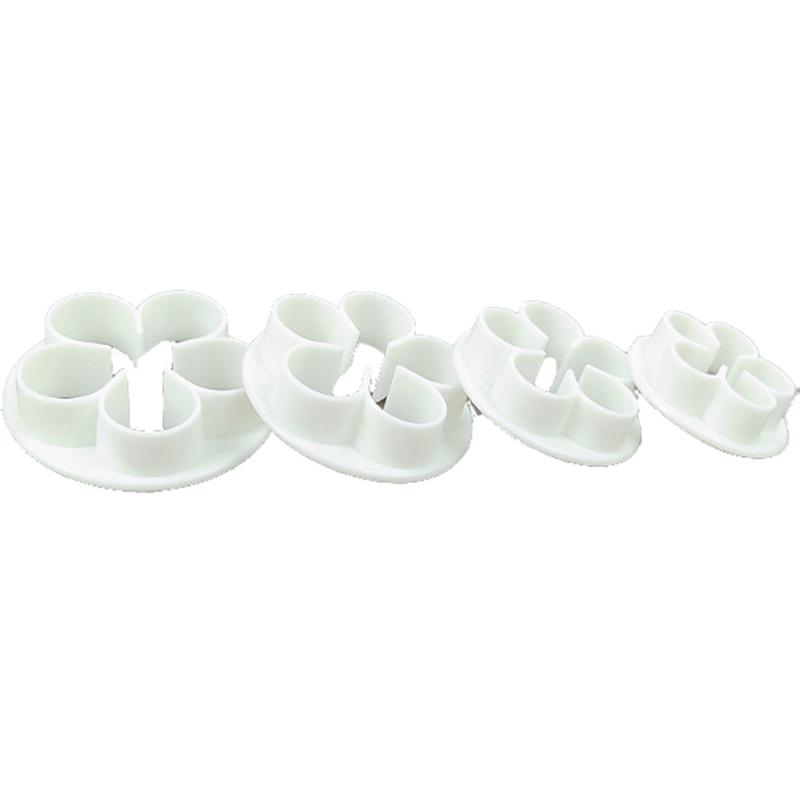 4 шт. Форма для выпечки помадки в виде розы, инструмент для украшения выпечки