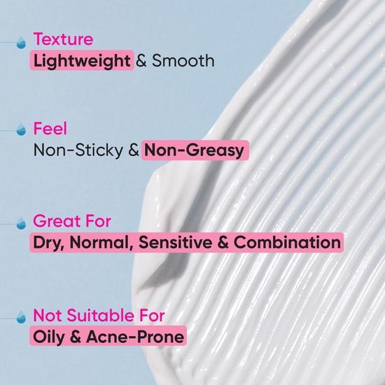 Увлажняющий крем Dot & Key Ceramides с гиалуроновой кислотой для интенсивного увлажнения и укрепления кожи | С пробиотиками и рисовой водой | 100 г