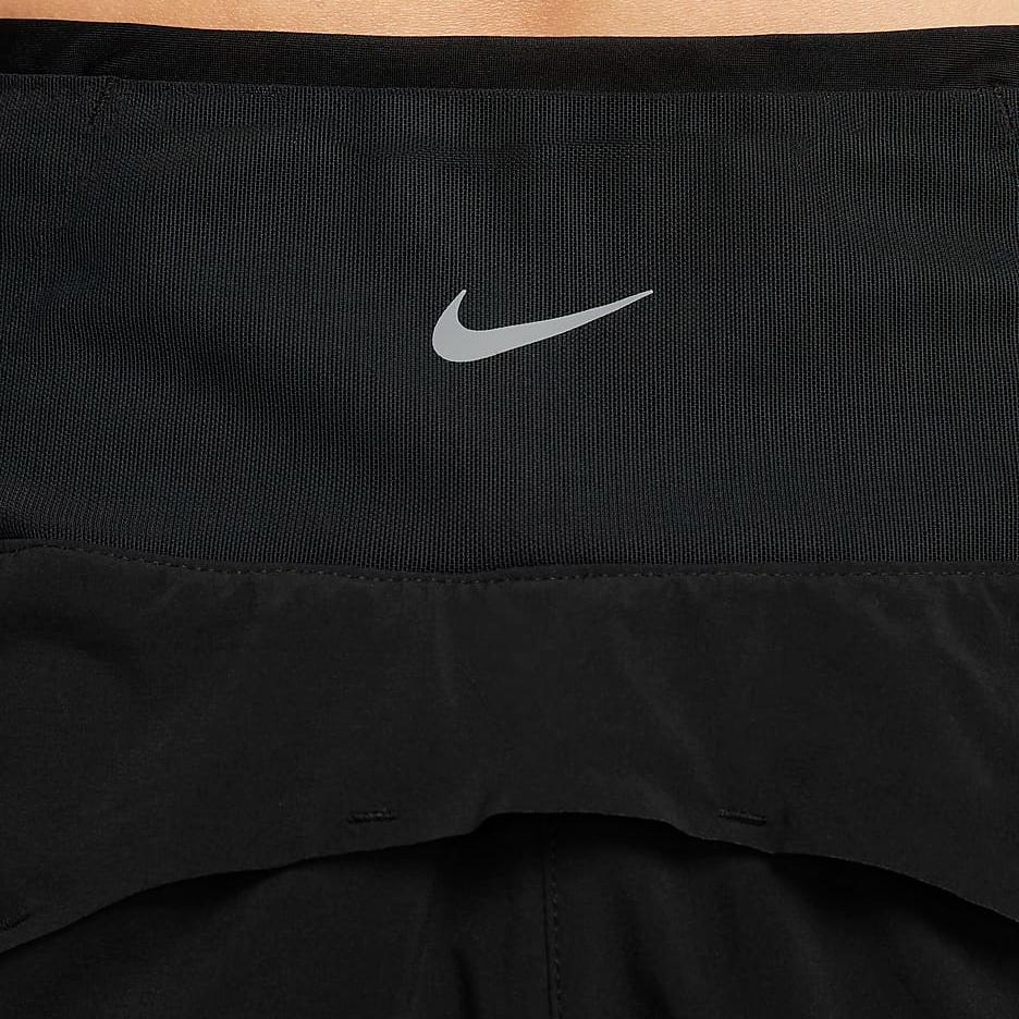 Nike Dri-FIT Swift Women's Mid-Rise 8cm Approx. 2-in-1 Running Shorts With Pockets Black DX1030-010