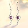 1 Pair Women Earrings Shiny Rhinestone Great Stickiness High Quality Drop Earrings for Wedding