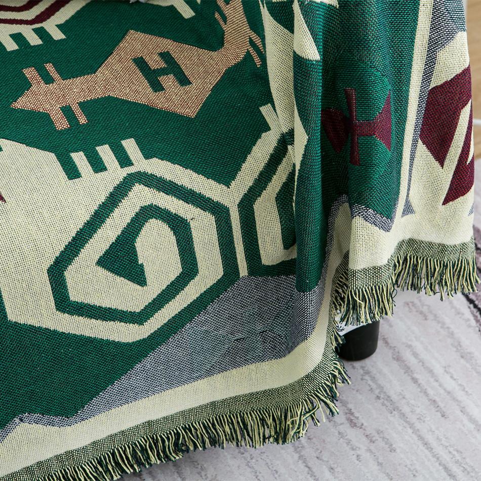 Ретро диван-полотенце Роскошное домашнее покрывало Одеяло Пылезащитный чехол Журнальный столик Скатерть Одеяло для кемпинга