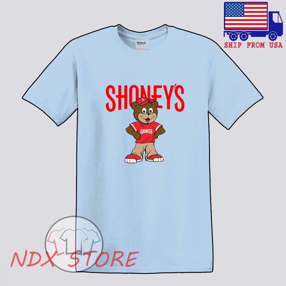 Shoney#039;s Телешоу о ресторанах Мужчины#039;s Синий Размер S5XL Унисекс Футболка