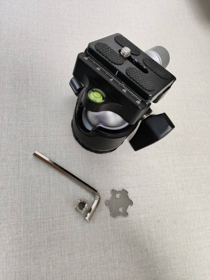 NEEWER Штатив для камеры Шаровая головка 36 мм Металлическая панорамная шаровая головка Совместимая с Arca Быстросъемная для DSLR Вес Низкопрофильная головка, Головка, Пластины 1/4", Штативы,