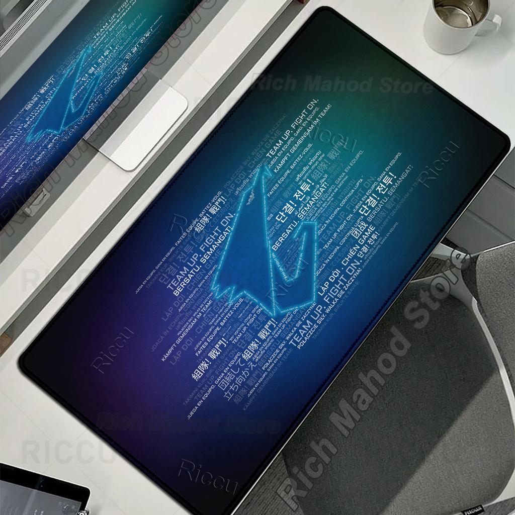 AORUS Большой Игровой Коврик для Мыши XXL Офисный Коврик для Мыши Ноутбука Игровой Коврик для Мыши ПК Аксессуары для Клавиатуры Шкаф Настольный Коврик