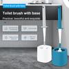 Silicone Toilet Cleaner Brush Wall Mounted Wc Toilet Bathroom Accessories