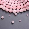 15-40 шт. 4/6/8/10/12 мм порошкообразные хрустальные бусины круглые розовые натуральные камни свободные бусины DIY ожерелье брелок ювелирные изделия ручной работы материал оптом