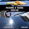 Универсальный черный автомобильный воск, глубокая полировка и восстановление блеска, долговечный высокий глянец, водоотталкивающий, подходит для черных автомобилей