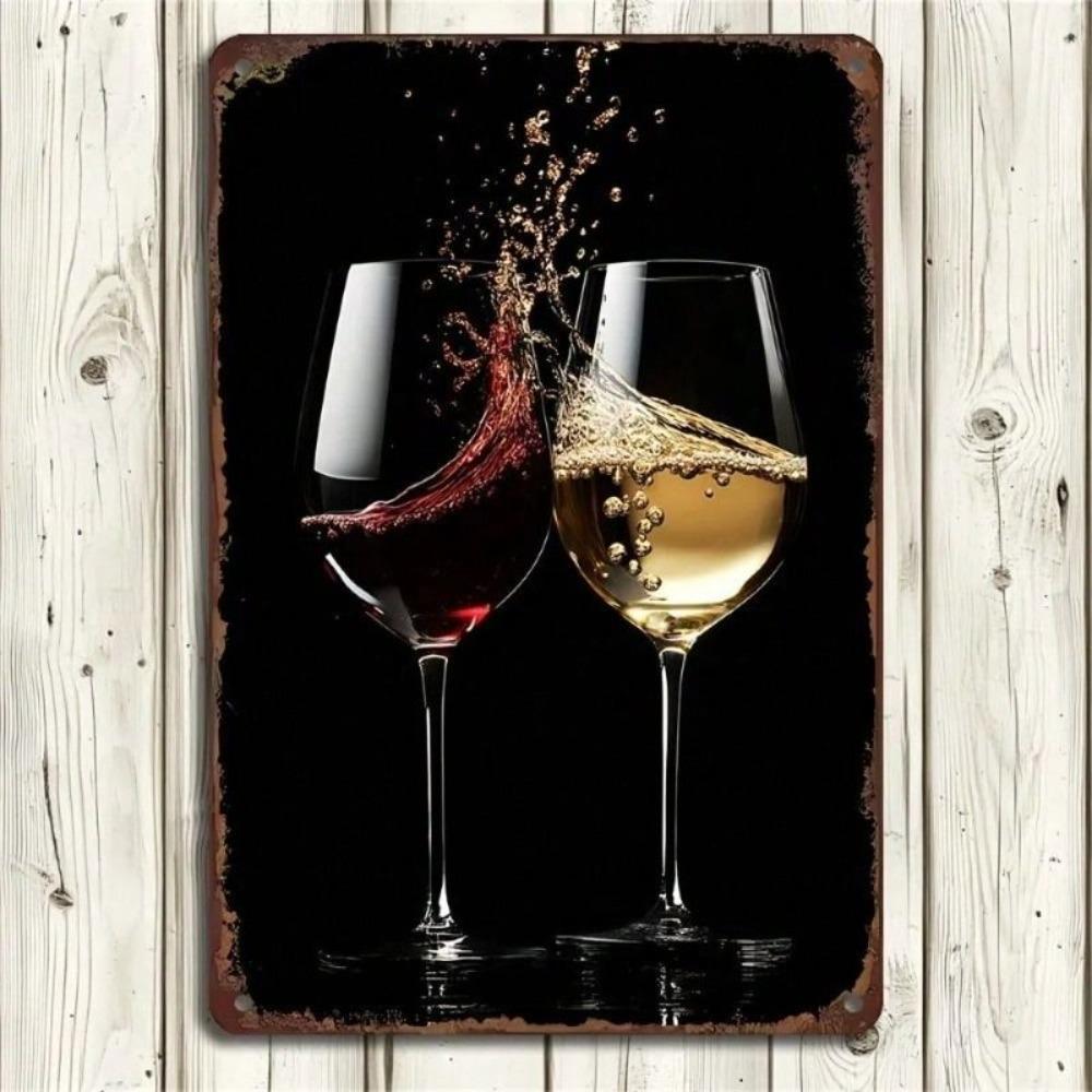 Planetjuice Planetjuice Metal Poster Wall Art Wine Bar Kitchen Retro Vintage Gift
